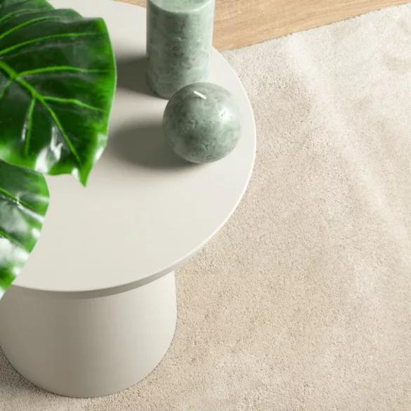 OVIEDO bézs rövid szálú szőnyeg 140 x 200 cm