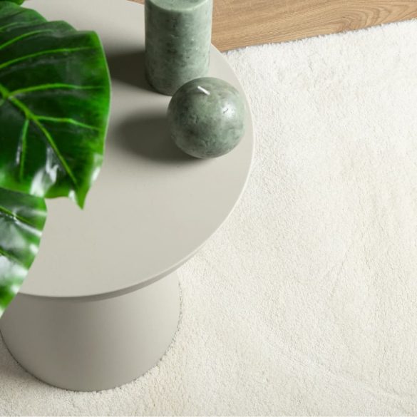 OVIEDO krémszínű rövid szálú szőnyeg 60 x 110 cm