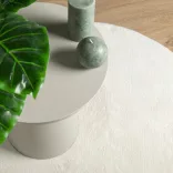 OVIEDO krémszínű rövid szálú szőnyeg Ø 200 cm