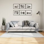 OVIEDO szürke rövid szálú szőnyeg 120 x 170 cm