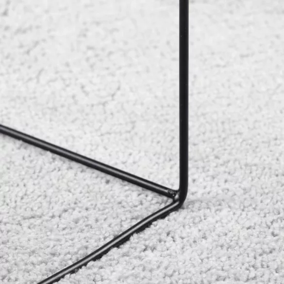 OVIEDO szürke rövid szálú szőnyeg 140 x 200 cm