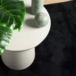 OVIEDO fekete rövid szálú szőnyeg 200 x 200 cm