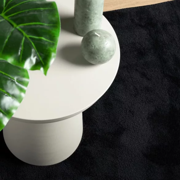 OVIEDO fekete rövid szálú szőnyeg 200 x 200 cm