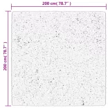 OVIEDO fekete rövid szálú szőnyeg 200 x 200 cm