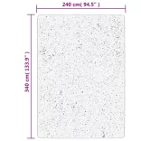 OVIEDO fekete rövid szálú szőnyeg 240 x 340 cm