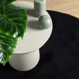 OVIEDO fekete rövid szálú szőnyeg Ø 160 cm