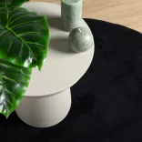 OVIEDO fekete rövid szálú szőnyeg Ø 200 cm