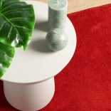 OVIEDO piros rövid szálú szőnyeg 140 x 200 cm