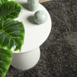 ISTAN antracitszürke hosszú szálú fényes szőnyeg 120 x 170 cm