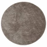 ISTAN szürke hosszú szálú fényes szőnyeg Ø 100 cm