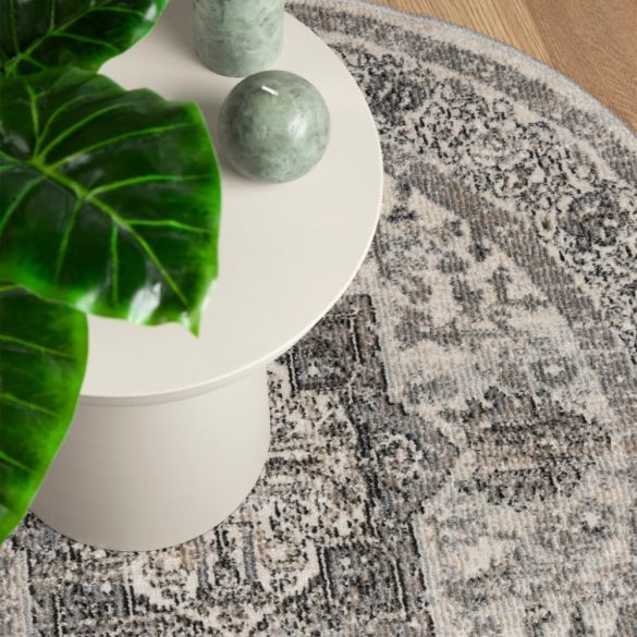 ARBIZU többszínű vintage stílusú bel-/kültéri szőnyeg Ø 120 cm