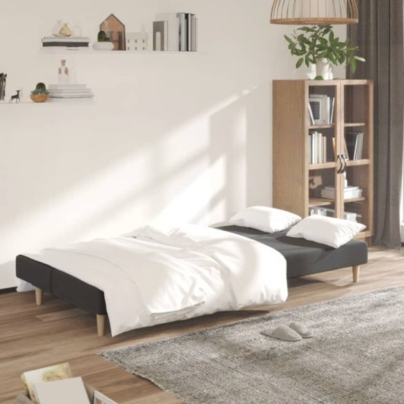 kétszemélyes sötétszürke szövet kanapéágy