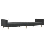 kétszemélyes sötétszürke szövet kanapéágy