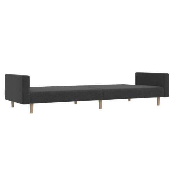 kétszemélyes sötétszürke szövet kanapéágy