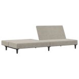 kétszemélyes világosszürke bársony kanapéágy