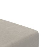 kétszemélyes világosszürke bársony kanapéágy