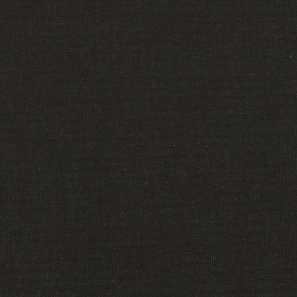 kétszemélyes fekete szövet kanapéágy két párnával