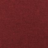 kétszemélyes bordó szövet kanapéágy két párnával