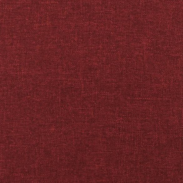 kétszemélyes bordó szövet kanapéágy két párnával