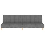 kétszemélyes világosszürke szövet kanapéágy