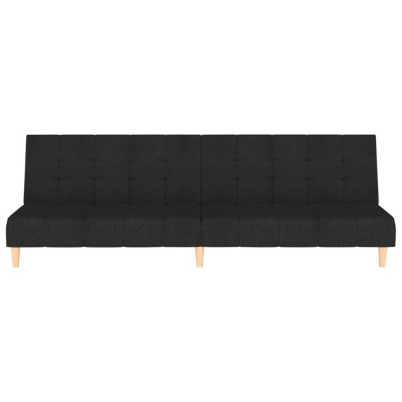 kétszemélyes fekete szövet kanapéágy