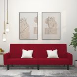 kétszemélyes bordó bársony kanapéágy