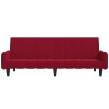 kétszemélyes bordó bársony kanapéágy