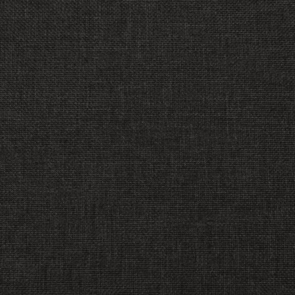 kétszemélyes fekete szövet kanapéágy két párnával