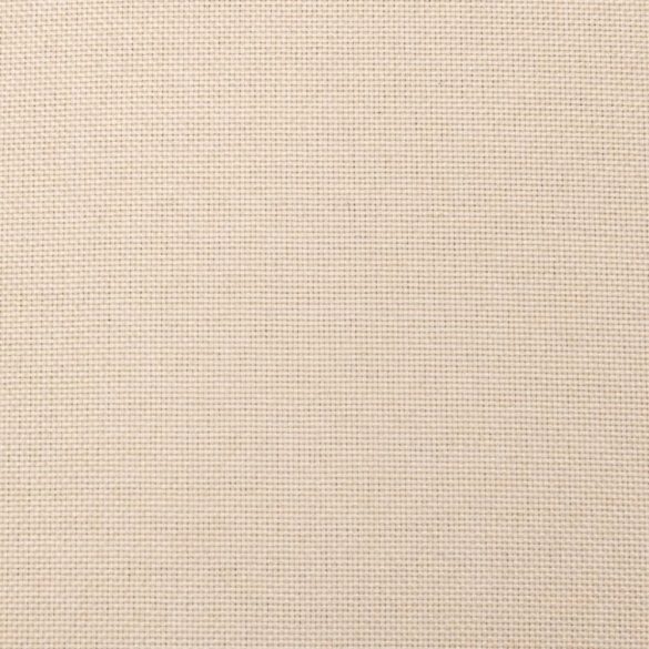 kétszemélyes krémszínű szövet kanapéágy két párnával