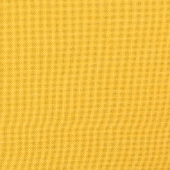 kétszemélyes sárga szövet kanapéágy két párnával