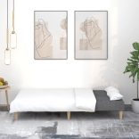 kétszemélyes sötétszürke szövet kanapéágy