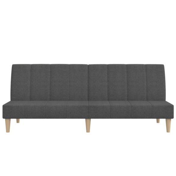 kétszemélyes sötétszürke szövet kanapéágy