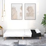 kétszemélyes fekete szövet kanapéágy