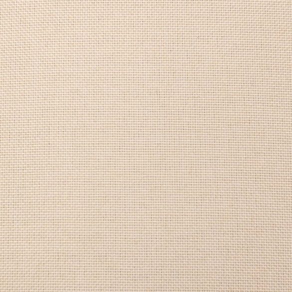 kétszemélyes krémszínű szövet kanapéágy két párnával