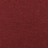 kétszemélyes bordó szövet kanapéágy két párnával