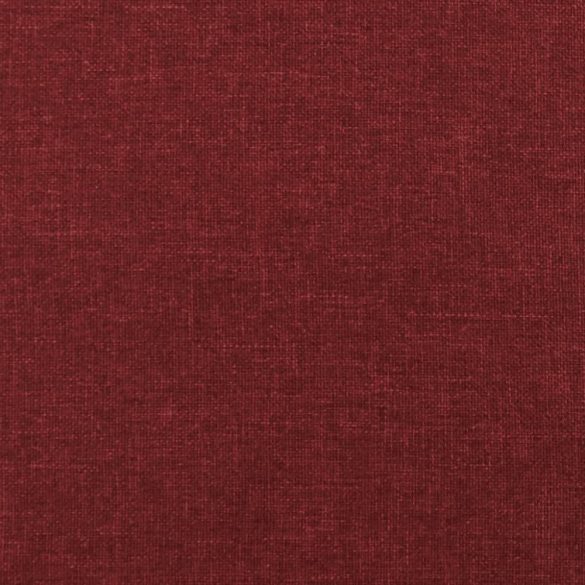 kétszemélyes bordó szövet kanapéágy két párnával