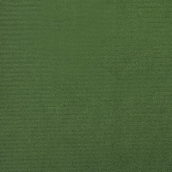 kétszemélyes sötétzöld bársony kanapéágy két párnával