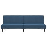 kétszemélyes kék bársony kanapéágy