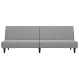 kétszemélyes világosszürke bársony kanapéágy