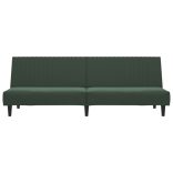 kétszemélyes sötétzöld bársony kanapéágy