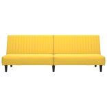 kétszemélyes sárga bársony kanapéágy