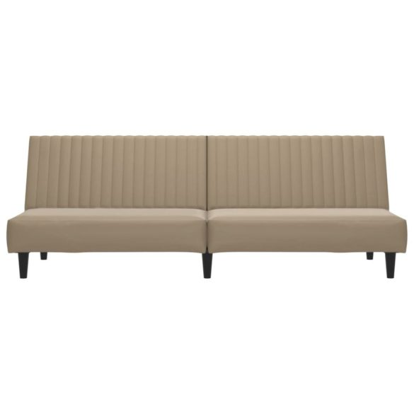 kétszemélyes kávészínű műbőr dívány