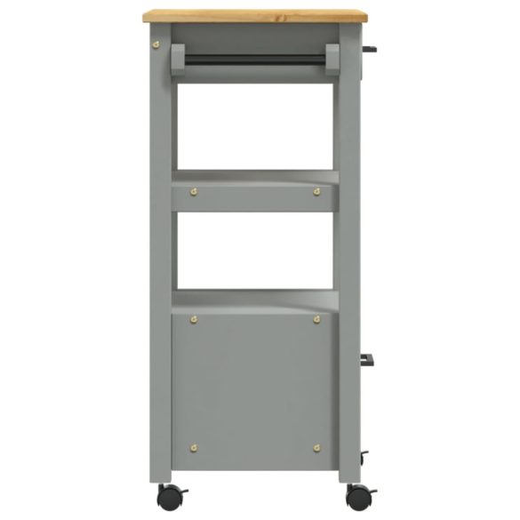 MONZA tömör fenyőfa konyhai kocsi 48 x 40 x 88,5 cm