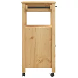 MONZA tömör fenyőfa konyhai kocsi 60 x 40 x 88,5 cm