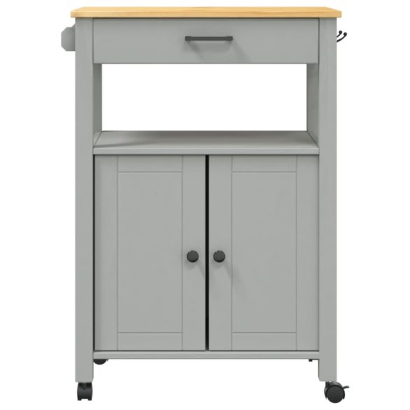 MONZA tömör fenyőfa konyhai kocsi 60 x 40 x 88,5 cm