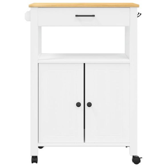 MONZA tömör fenyőfa konyhai kocsi 60 x 40 x 88,5 cm