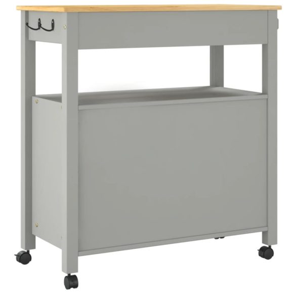 MONZA tömör fenyőfa konyhai kocsi 84 x 40 x 88,5 cm