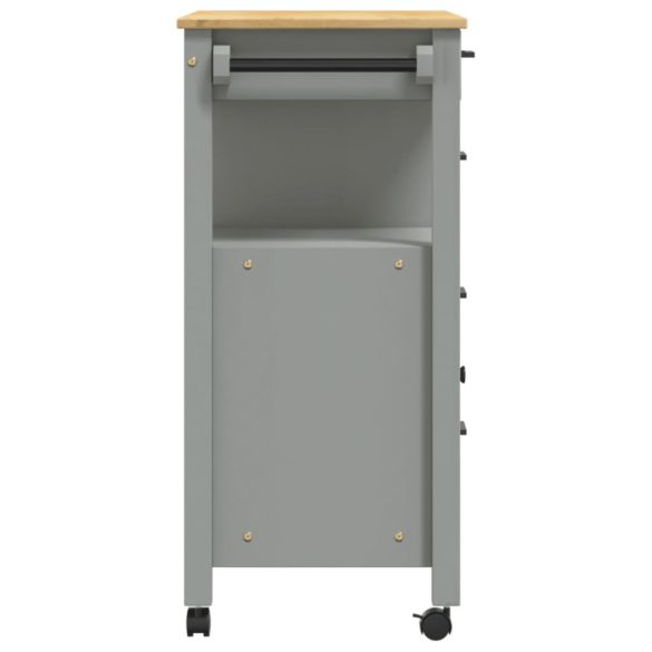 MONZA tömör fenyőfa konyhai kocsi 84 x 40 x 88,5 cm