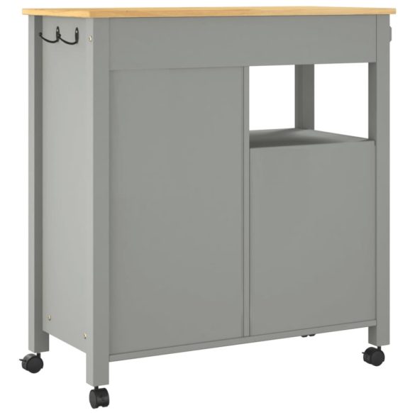 MONZA tömör fenyőfa konyhai kocsi 84 x 40 x 88,5 cm