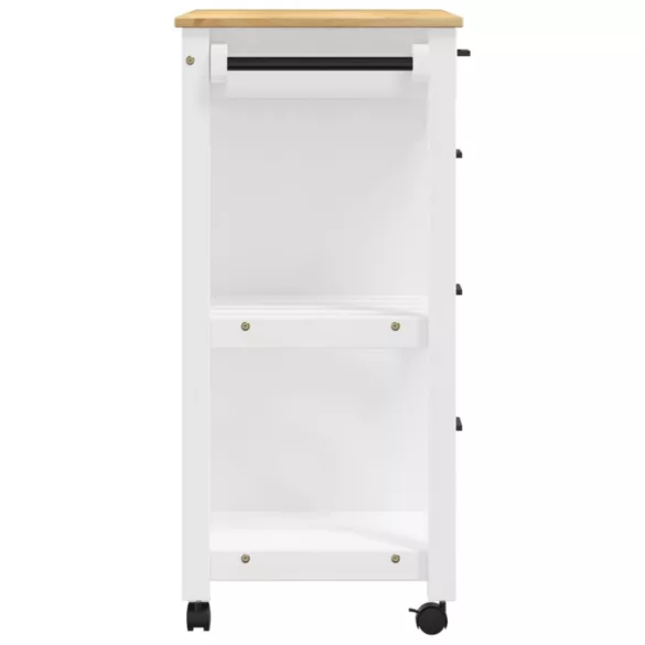 MONZA tömör fenyőfa konyhai kocsi 84 x 40 x 88,5 cm